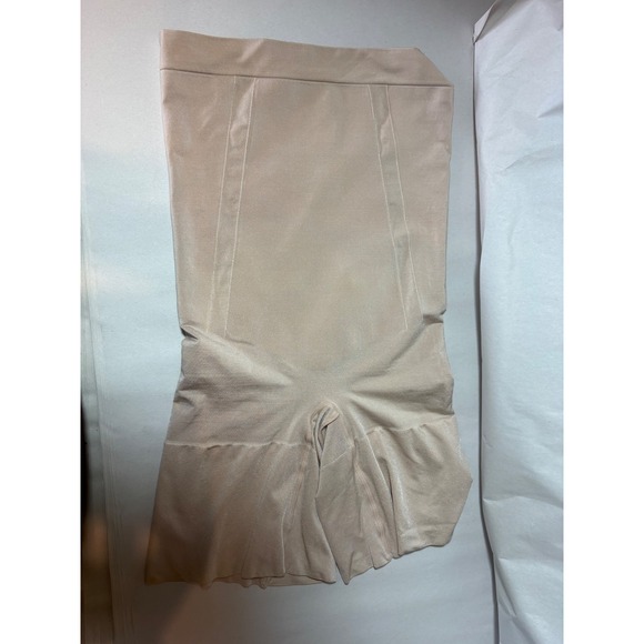 SPANX High Waist Power Shorts Shapewear Beige Open Gusset size M - Picture 3 of 6
